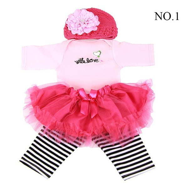 Ropa para muñeca bebé reborn, adecuada para 20-22 pulgadas (50-55 cm)
