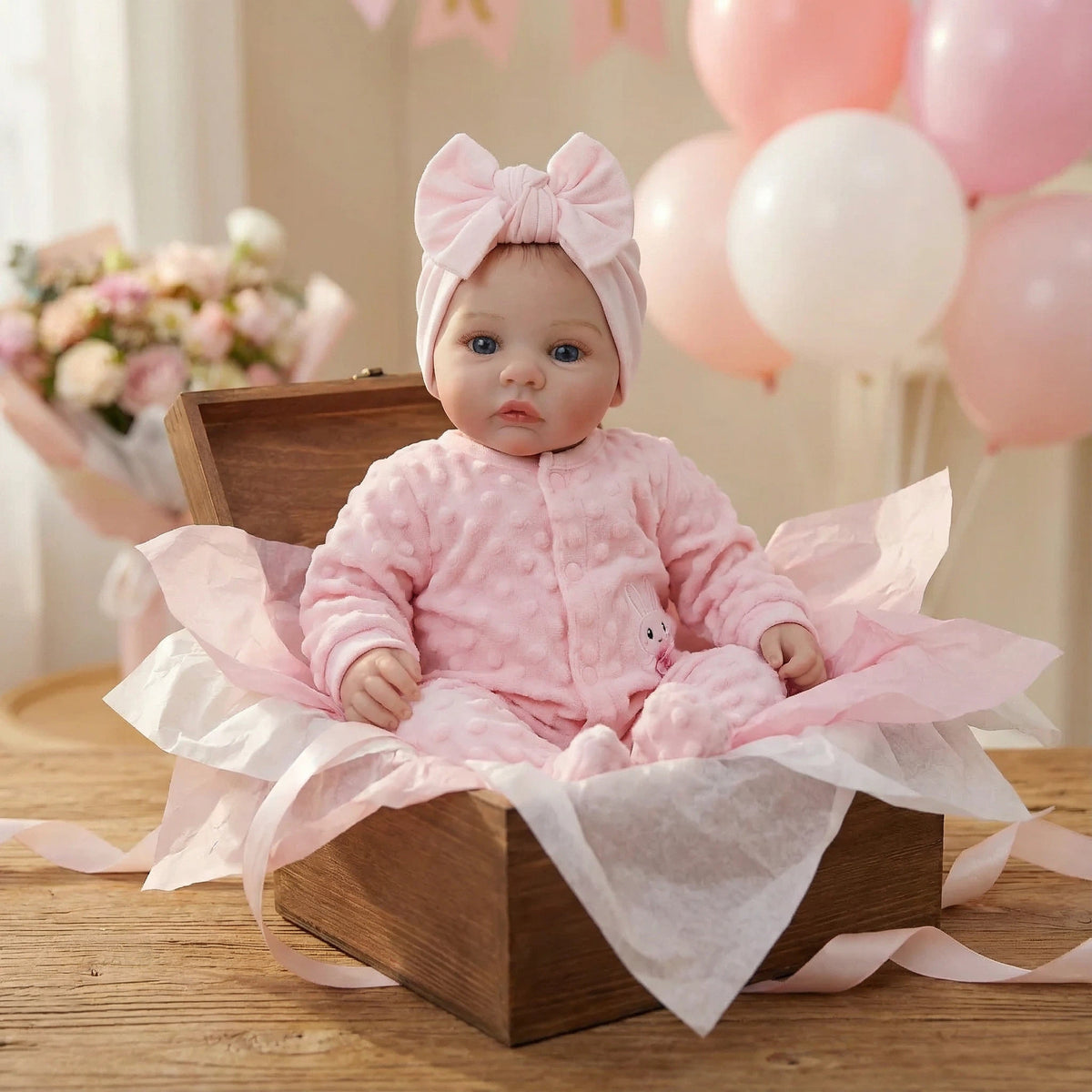 Muñeca reborn realista de 18 pulgadas