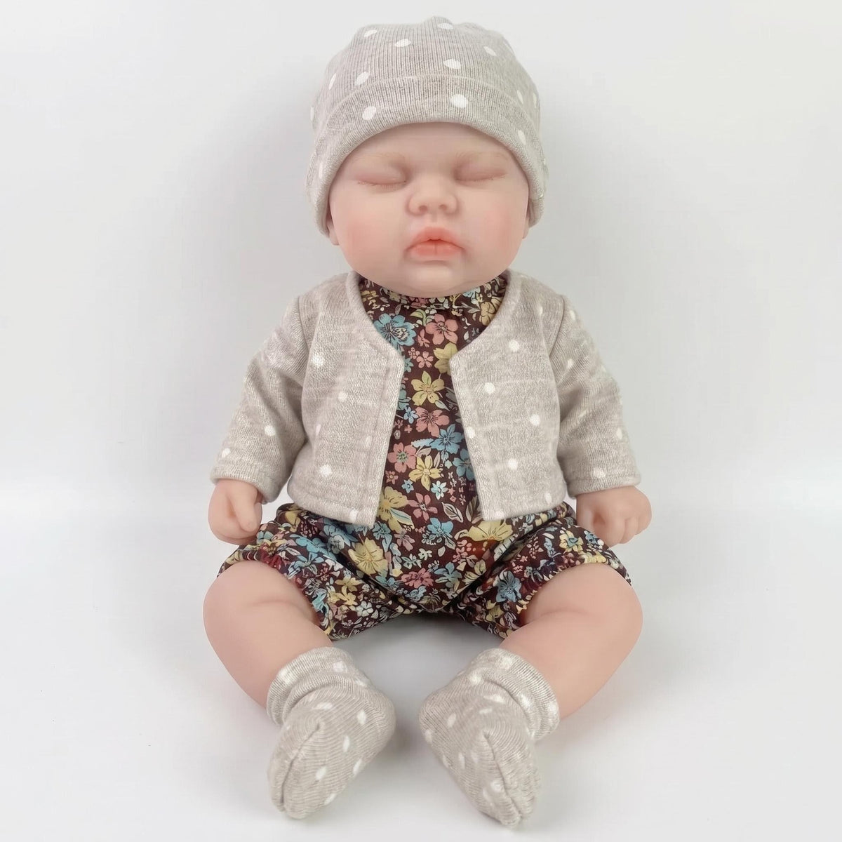 Muñeca reborn coleccionable de 12 pulgadas, bebé de silicona platino sólida y suave con cuerpo elástico de tacto real
