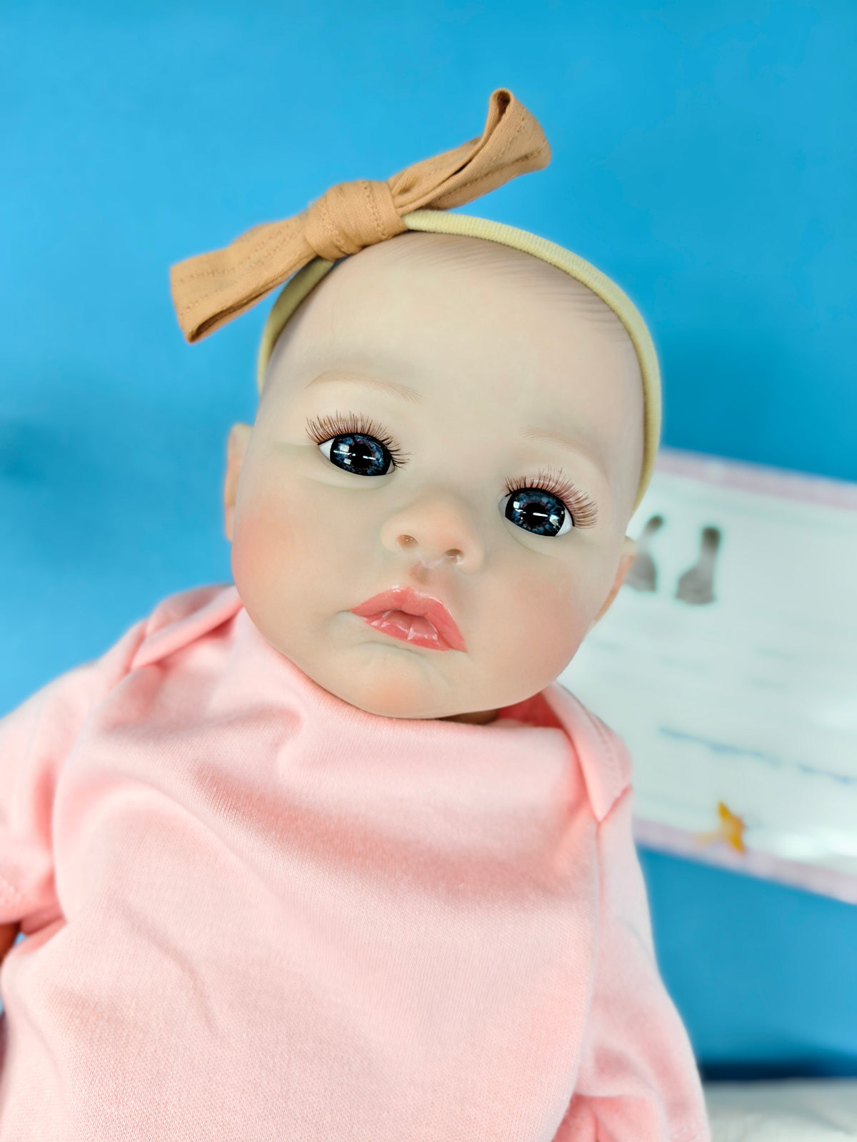 Bebé reborn niña de cuerpo completo de vinilo de 18 pulgadas/45 cm: muñeca anatómicamente correcta e impermeable de 49 cm con cabello pintado a mano