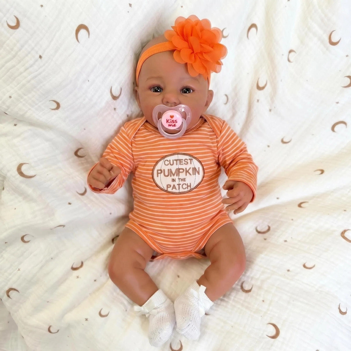 Muñecas Reborn de 19 pulgadas, bebé recién nacido realista, cuerpo de tela suave, juguete de regalo para niños