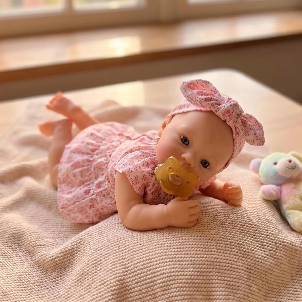 Muñecas bebé Reborn de 18 pulgadas - Recién nacida realista de cuerpo completo de silicona suave - Muñeca adorable y vívida para niños de más de 3 años