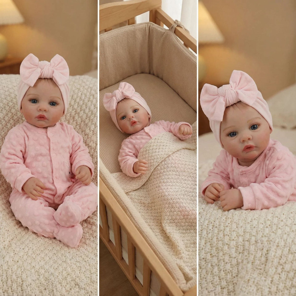 Muñeca reborn realista de 18 pulgadas