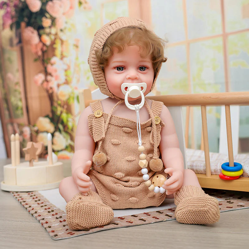 22-inch/55cm cute baby modelling enamel doll - Reborn Doll Australia