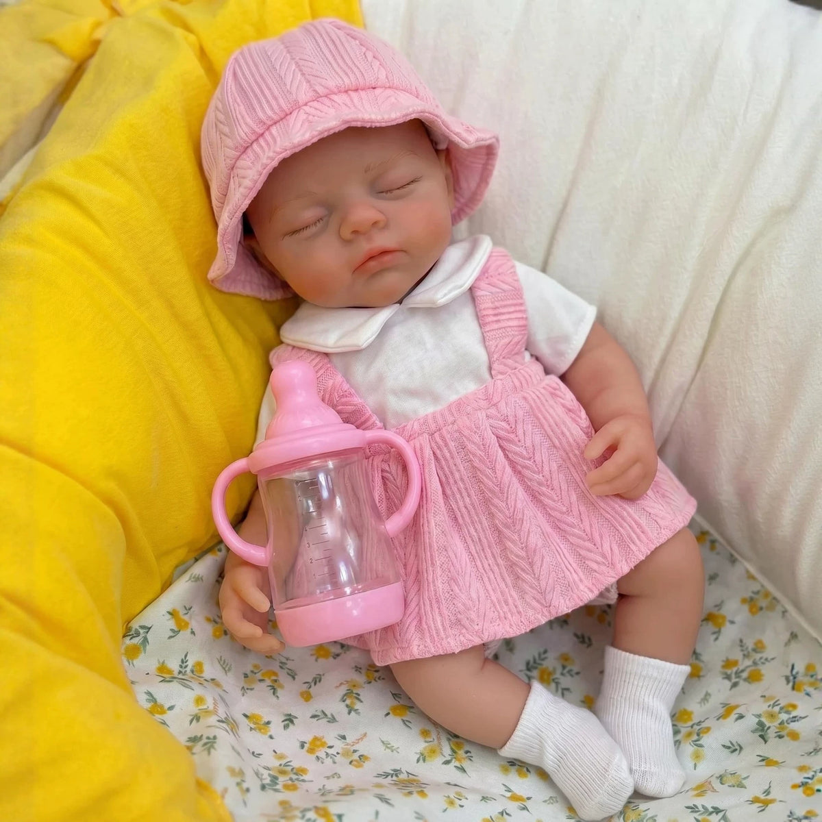 Muñeca Reborn de niña de 12 pulgadas, de silicona suave, recién nacida, lavable y fácil de limpiar para niños pequeños