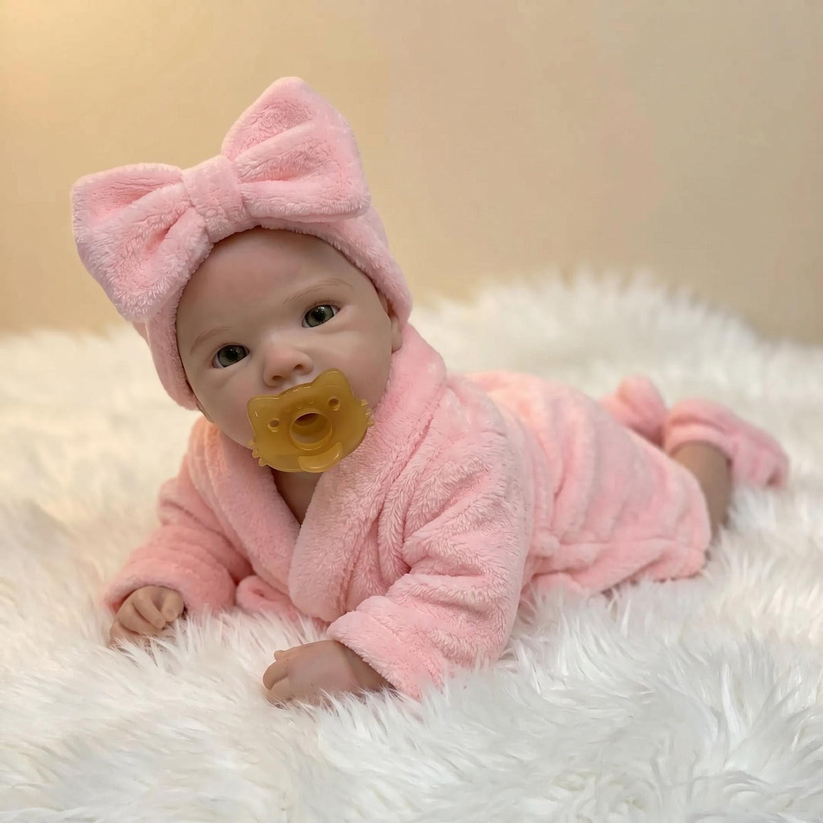 Muñeca coleccionable de silicona maciza platino de 18 pulgadas, tacto elástico súper suave, versión de silicona de Bettie, tamaño de bebé real