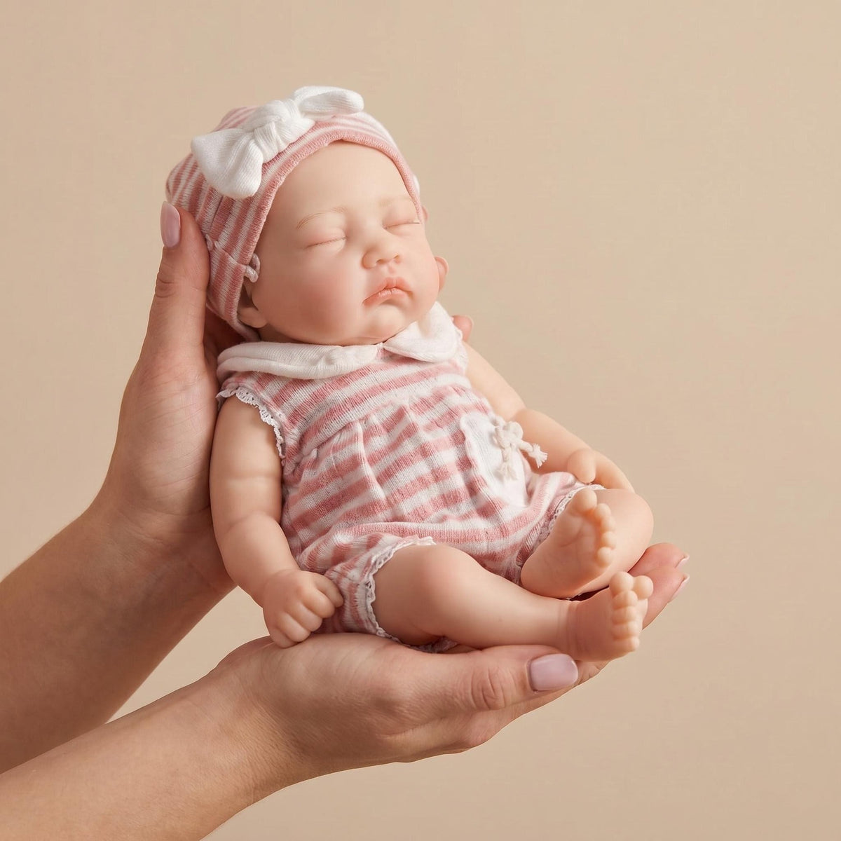Muñeca Reborn de silicona sólida platino, suave y coleccionable, de 13 pulgadas, versión de silicona elástica y flexible para coleccionistas de muñecas