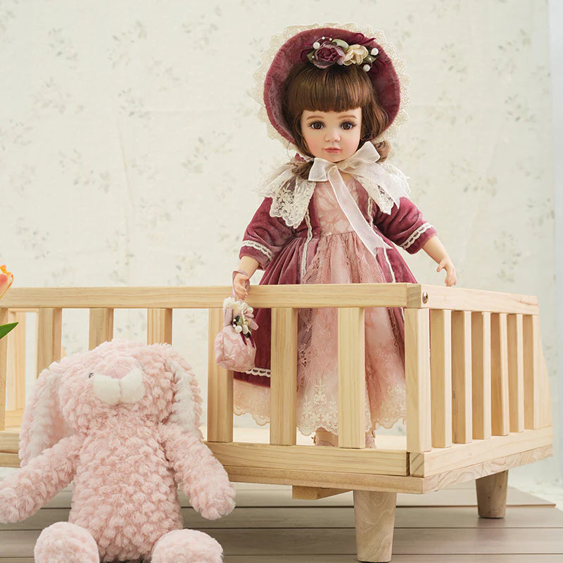 18-Inch/45cm Handcrafted Antique Bisque Porcelain Doll Dress-up Dolls - Reborn Doll Australia