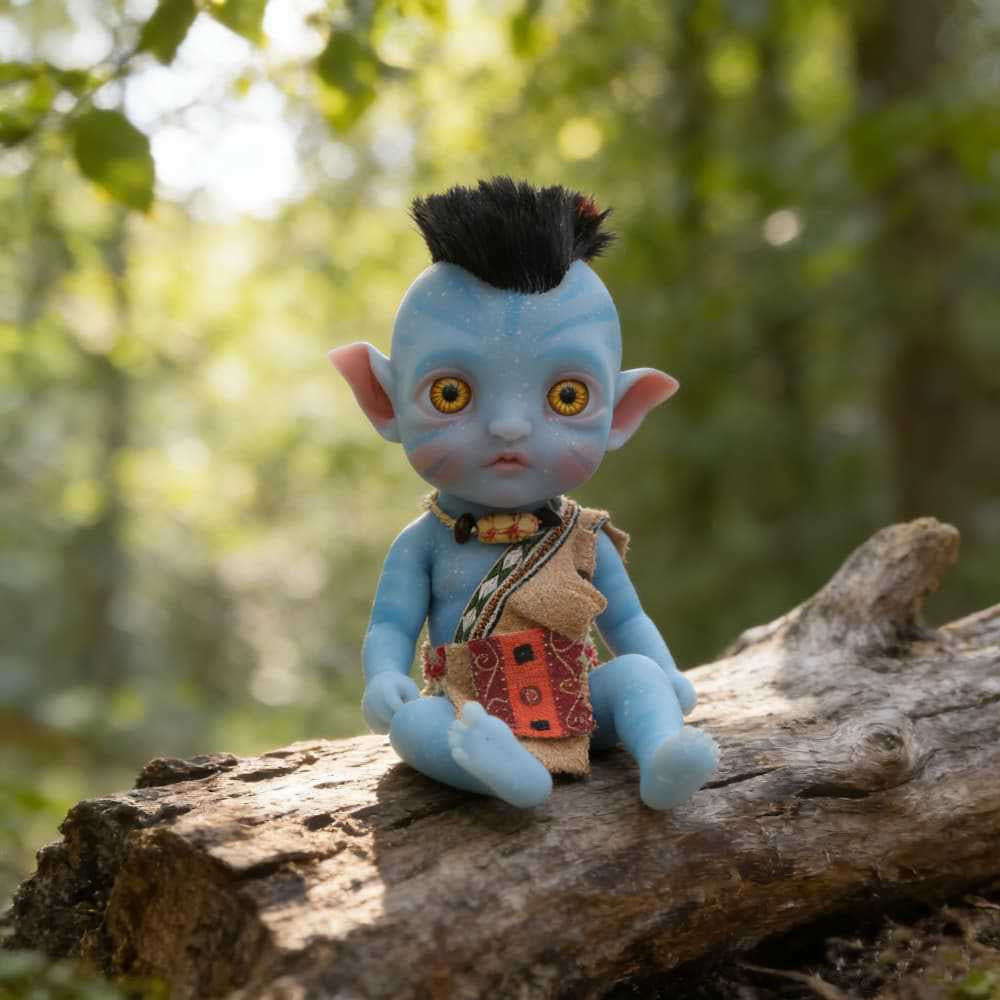 8-Inch/20cm Cute Mini Full Silicone Avatar Reborn Dolls - Reborn Doll Australia