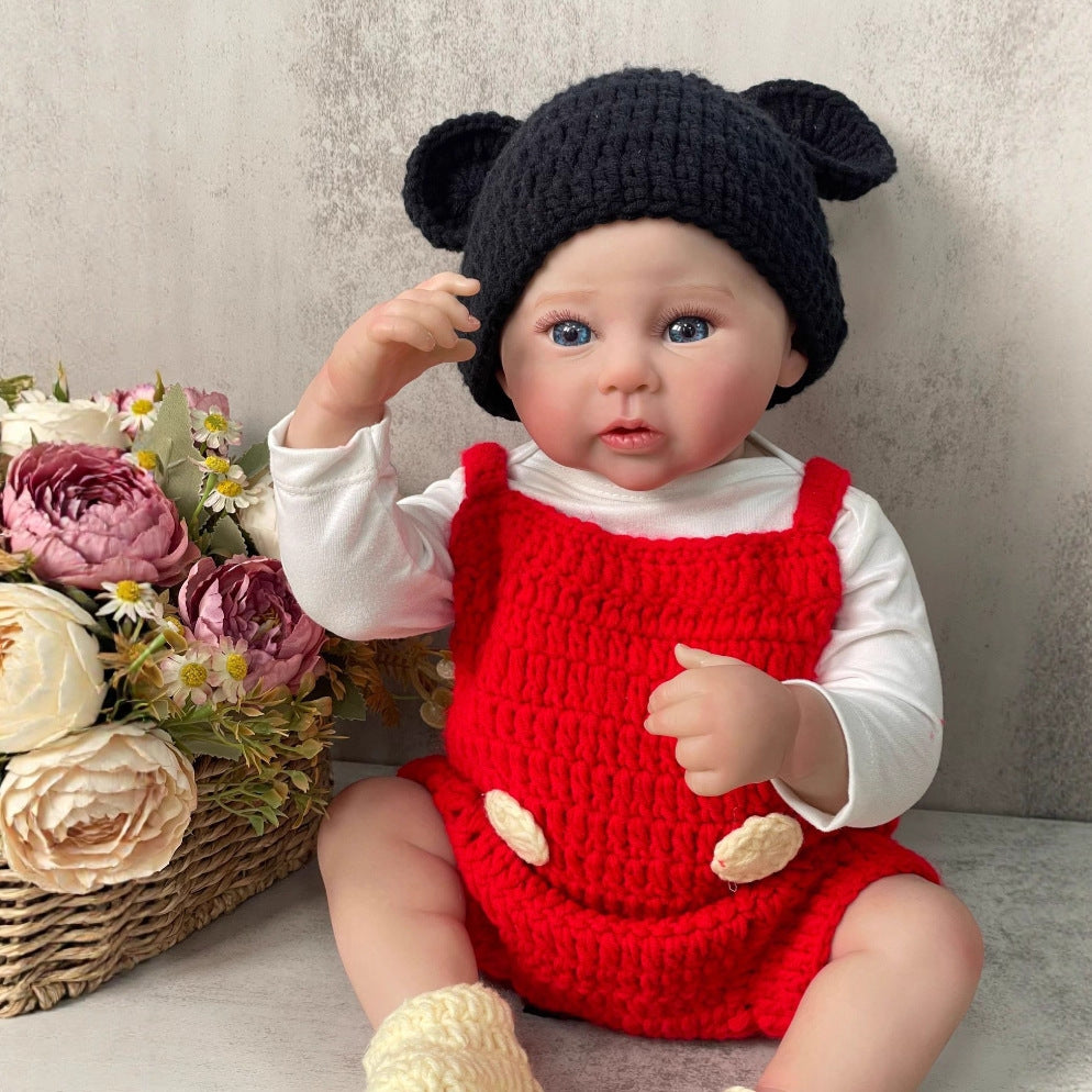 Muñeca de bebé renacida de vinilo completo de 50 cm, simulada en 3D de alto color, regalo para niños