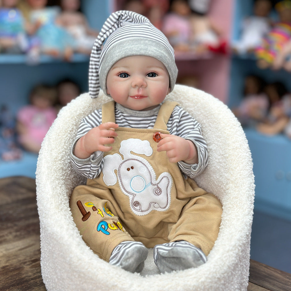 Muñeca reborn de vinilo completo de 20 pulgadas, rasgos de bebé realistas, juguete de compañía ideal para niños y coleccionistas adultos