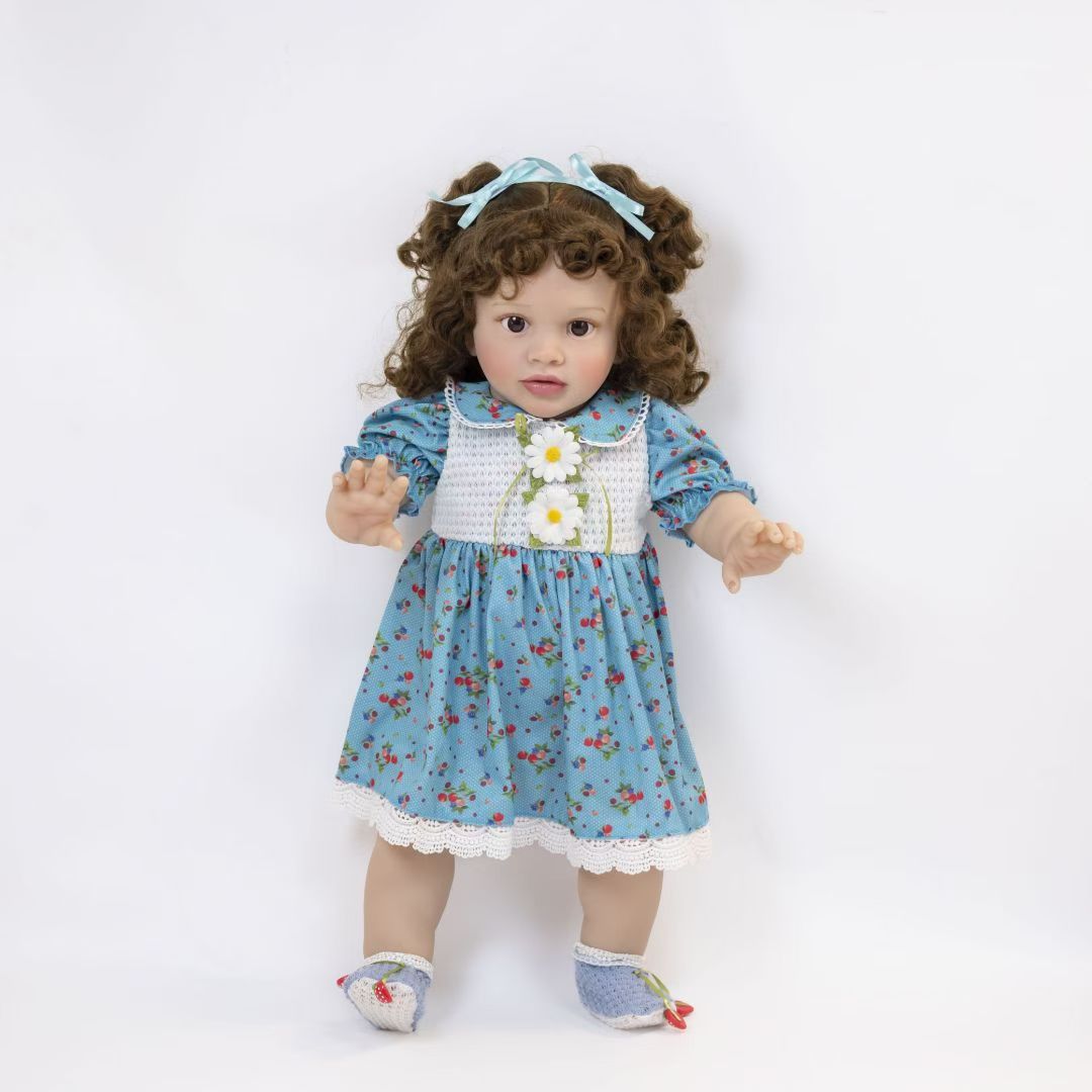Muñeca realista de 26 pulgadas con cuerpo de tela, un juguete de recuerdo preciado para niños y coleccionistas adultos