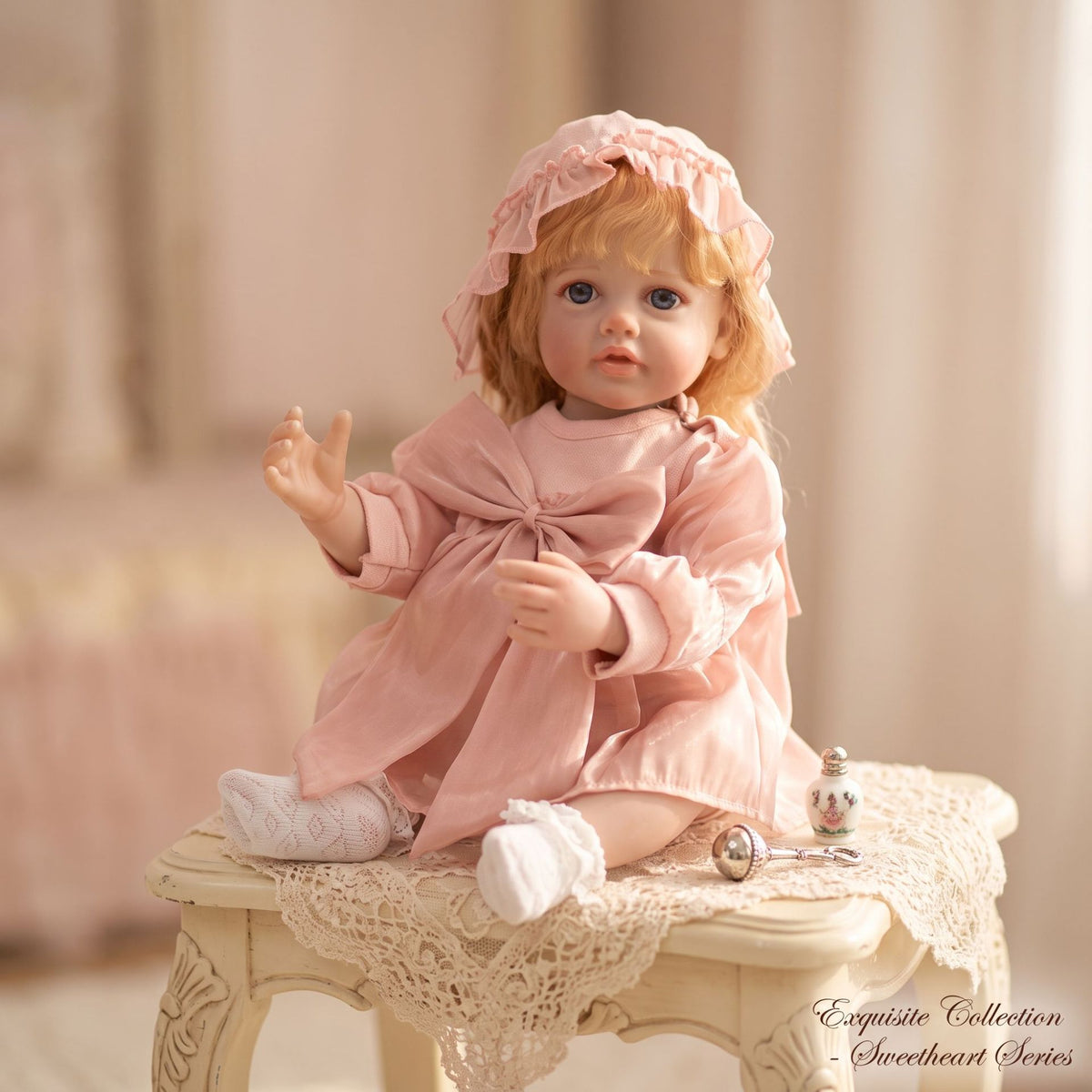 Muñeca Reborn de 22 pulgadas, cuerpo completo de vinilo ultrarrealista, extremidades flexibles y suaves, muñeca de compañía segura para niños