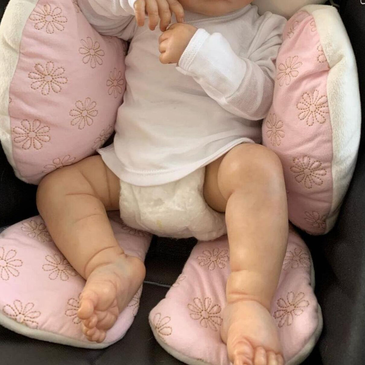 Muñecas Reborn de 19 pulgadas con cuerpo de vinilo completo y extremidades de tacto suave para niñas