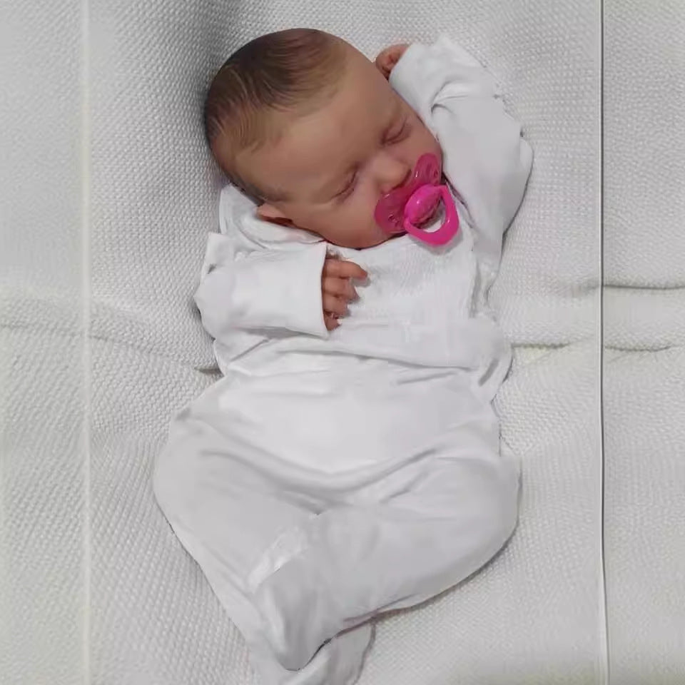 Muñeca bebé Reborn de 19 pulgadas con cuerpo completo de vinilo, muñeca niña, regalo para niños recién nacidos