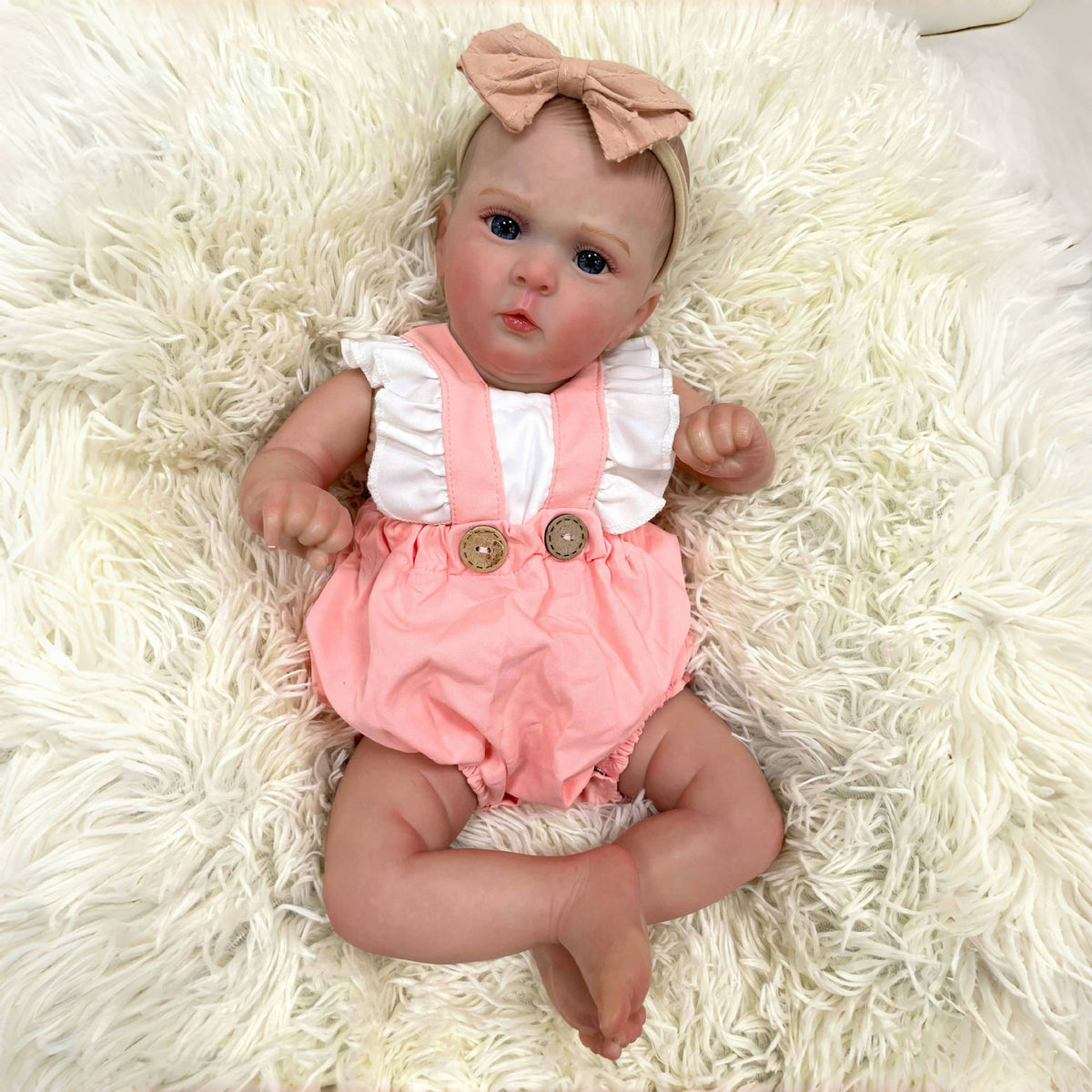 Muñeca bebé Reborn realista de 19 pulgadas con cuerpo de tela, muñeca recién nacida hecha a mano, regalo de juguete para niñas pequeñas y coleccionistas