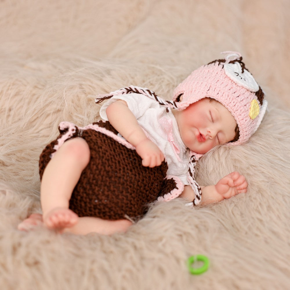 Muñeca bebé Reborn real de 16 pulgadas con cuerpo completo de silicona sólida, venas 3D, piel realista, juguete para recién nacido hecho a mano, regalo ideal para niñas y coleccionistas