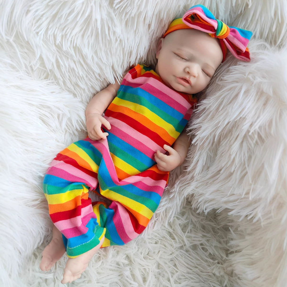 Muñeca Reborn realista de silicona maciza de 21 pulgadas para jugar y coleccionar