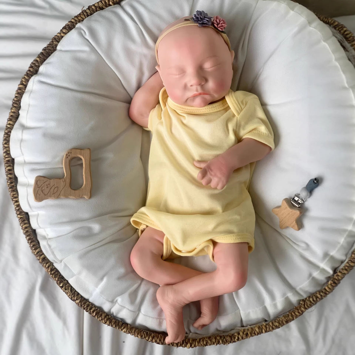 Muñeca Reborn de 18 pulgadas de silicona sólida, juguete hecho a mano como regalo de cumpleaños para niñas