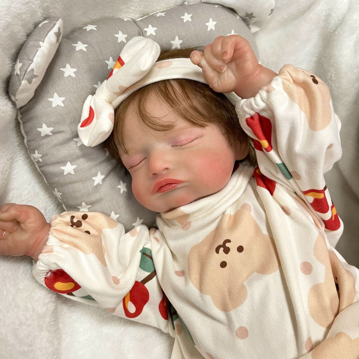 Muñecas Reborn hechas a mano de 19 pulgadas con cuerpo de tela, juguete realista para niñas pequeñas