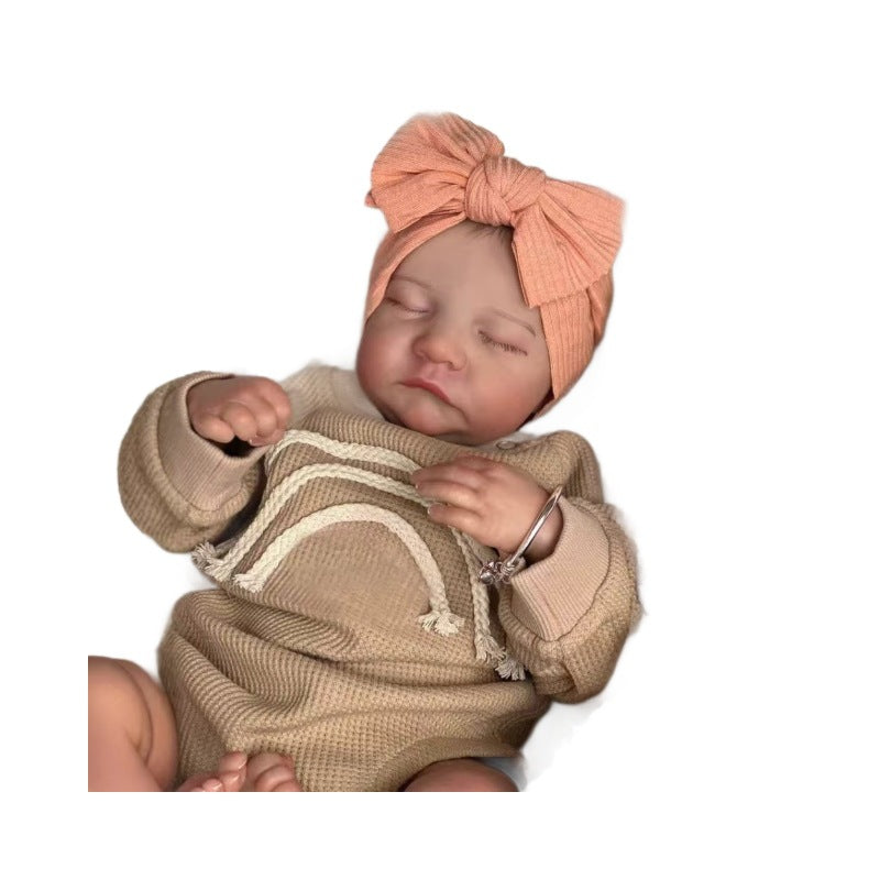 Muñeca bebé reborn dormilona realista de 19 pulgadas