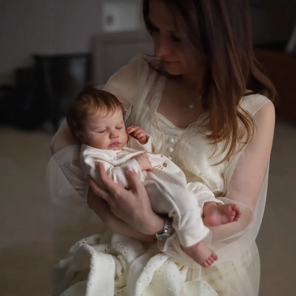 Muñeca bebé Reborn realista, muñecas de bebé realistas hechas a mano con cuerpo suave, muñecas de bebé de tamaño real para niños, set de regalo de cumpleaños, 19 pulgadas, juguetes para niños de más de 3 años