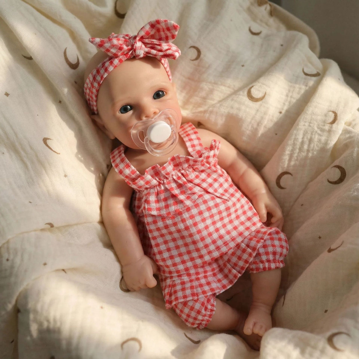 Juego de correas de rejilla rosa de 12 pulgadas para muñeca de silicona sólida Rebirth