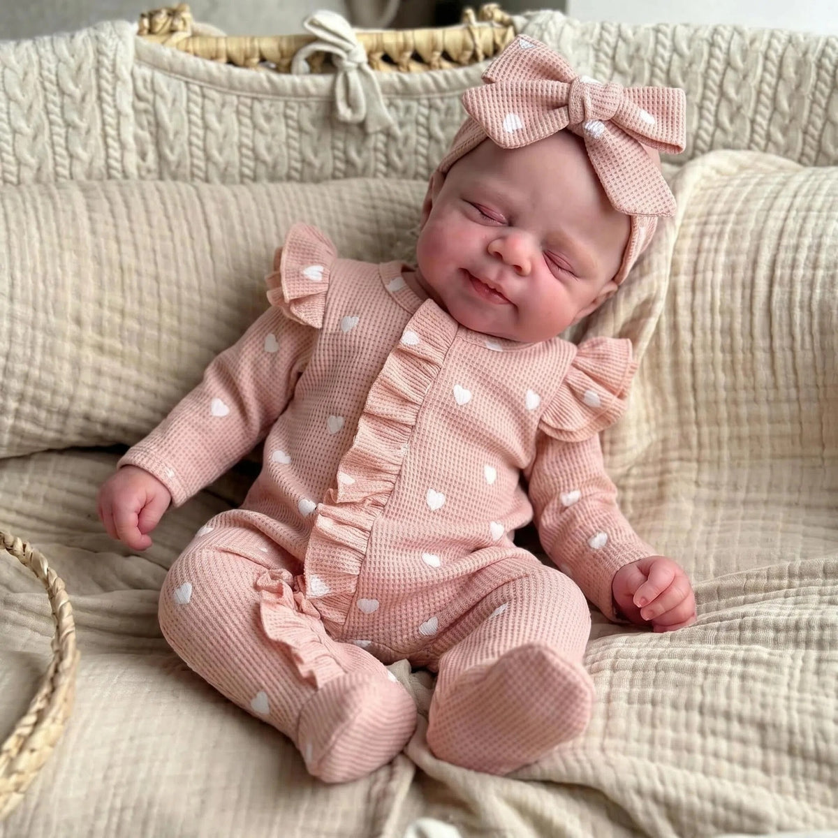 Muñeca Reborn de niña de 18 pulgadas, cuerpo completo de silicona, juguete compañero ideal para niños y coleccionistas adultos, regalo encantador para cumpleaños, baby showers y celebraciones festivas