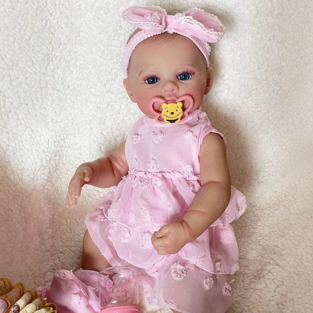 Muñeca Reborn de vinilo completo de 48 cm, regalo para niños