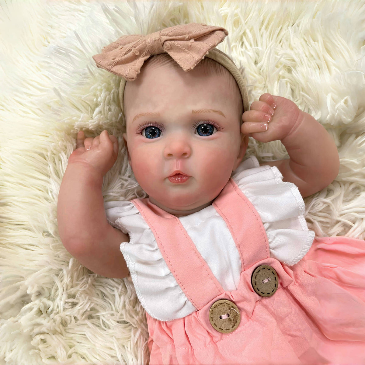 Muñeca bebé Reborn realista de 19 pulgadas con cuerpo de tela, muñeca recién nacida hecha a mano, regalo de juguete para niñas pequeñas y coleccionistas