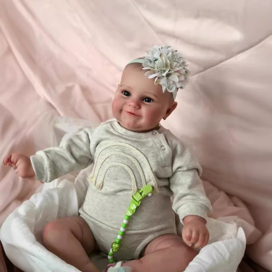 Muñeca Reborn Maddie de 24 pulgadas, cuerpo completo de vinilo, muñeca bebé niña, juguete de baño, regalo