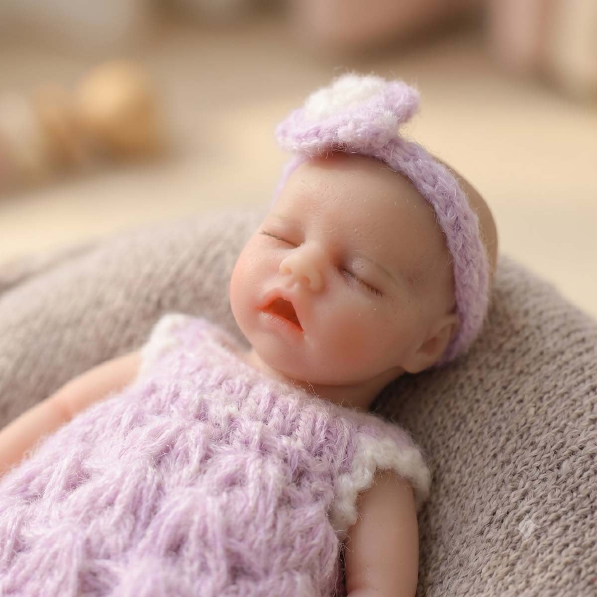 Muñeca de bebé reborn de silicona sólida de 6 pulgadas, juguete infantil elástico de tacto real, regalo y objeto de colección