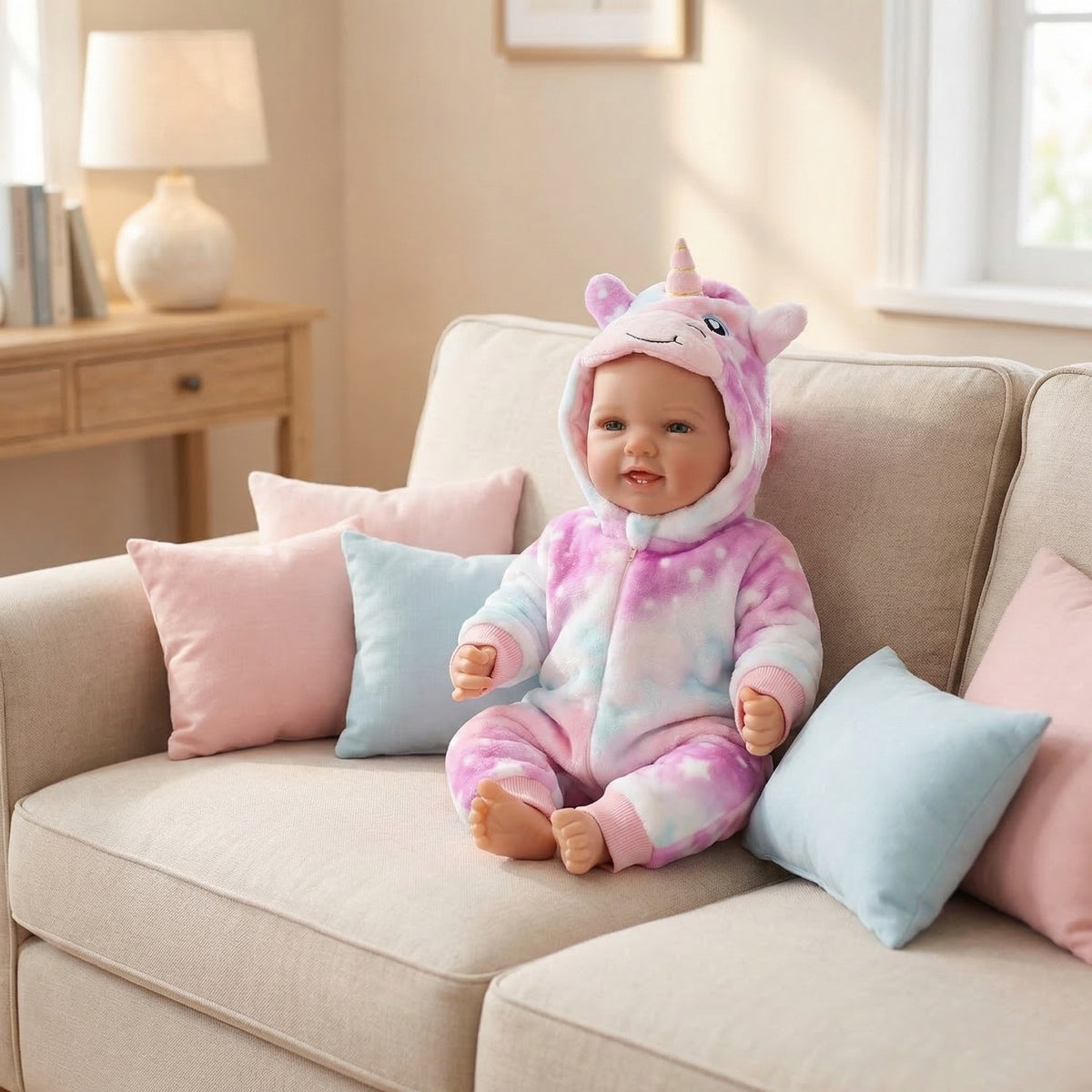 Muñeca reborn de simulación de 17 pulgadas