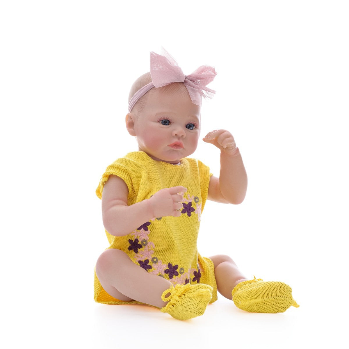 Muñeca reborn de cuerpo completo de goma de 50 cm, bebé de simulación, juguete para niños