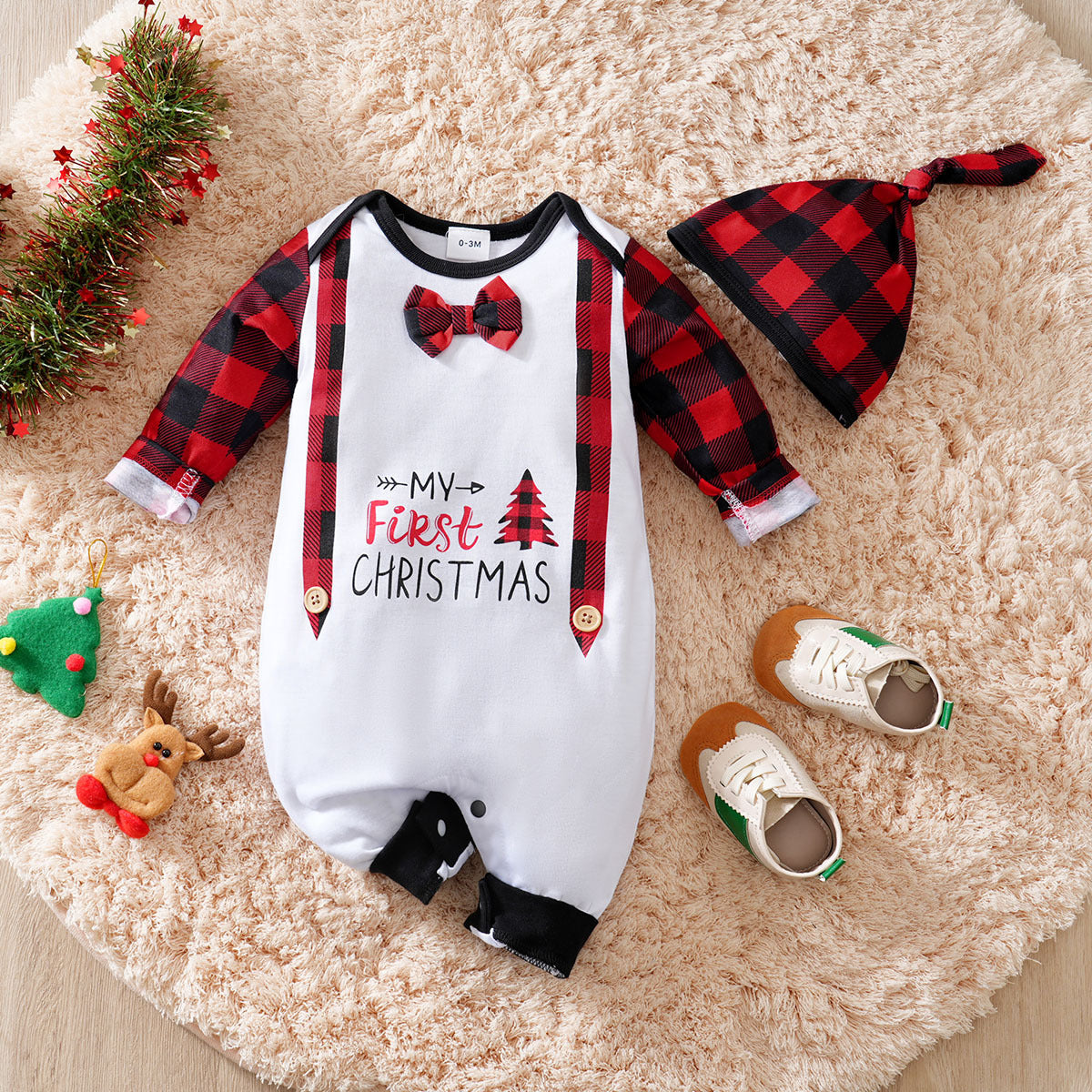 Various styles of Christmas party outfits for babies, suitable for 23/26/28-inch sizes