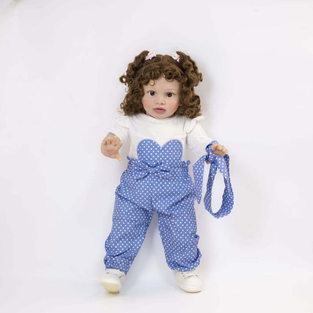 Muñeca realista de 26 pulgadas con cuerpo de tela, un juguete de recuerdo preciado para niños y coleccionistas adultos