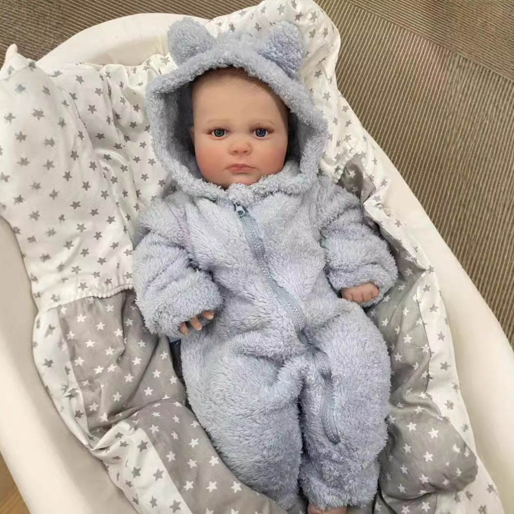 Muñeca Reborn de 24 pulgadas para recién nacidos, cuerpo de tela, dulce regalo hecho a mano para niñas