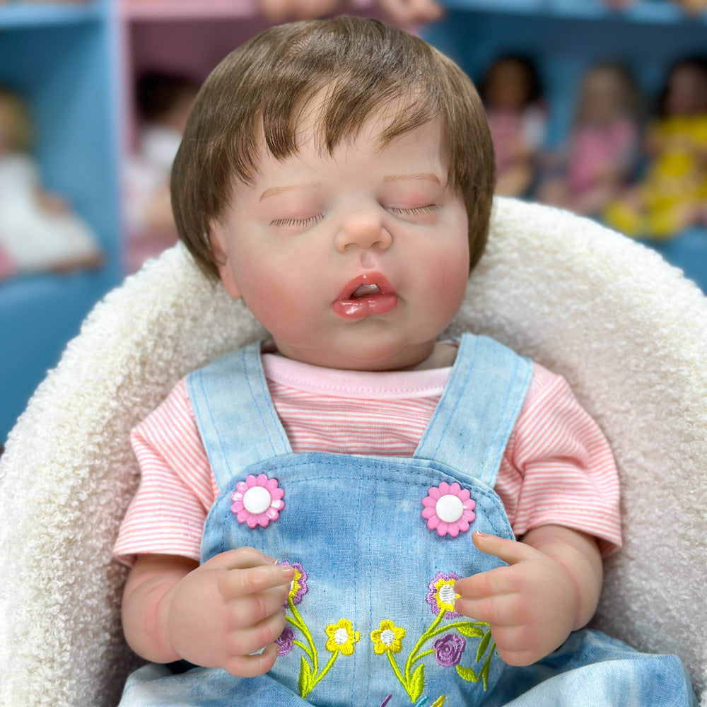 Elige un regalo de cumpleaños especial: muñeca dormilona de vinilo completo de 20 pulgadas, juguete de compañía infantil de aspecto auténtico