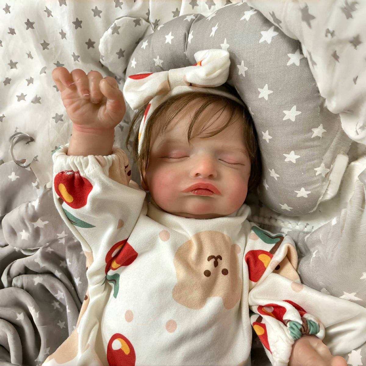 Muñecas Reborn hechas a mano de 19 pulgadas con cuerpo de tela, juguete realista para niñas pequeñas