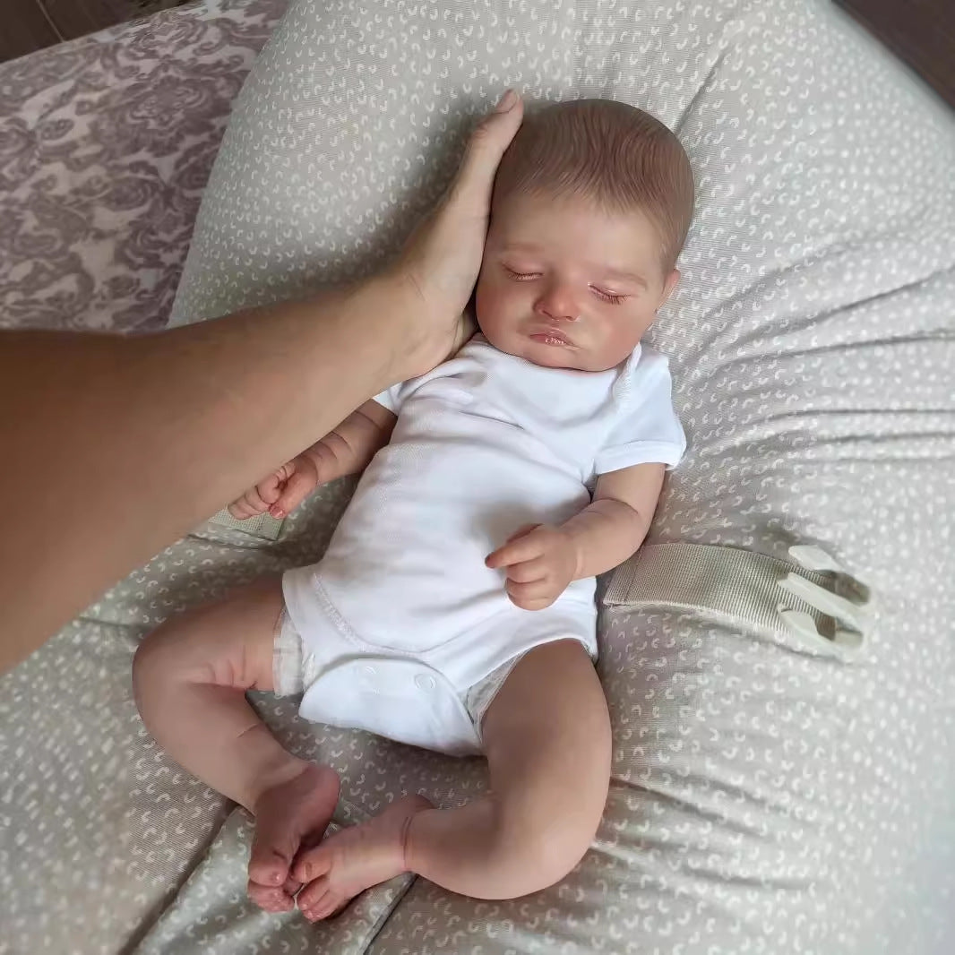 Muñecas Reborn de 19 pulgadas con cuerpo de tela, tacto suave, muñecas de bebé recién nacido, juguetes para niñas, muñecas Reborn