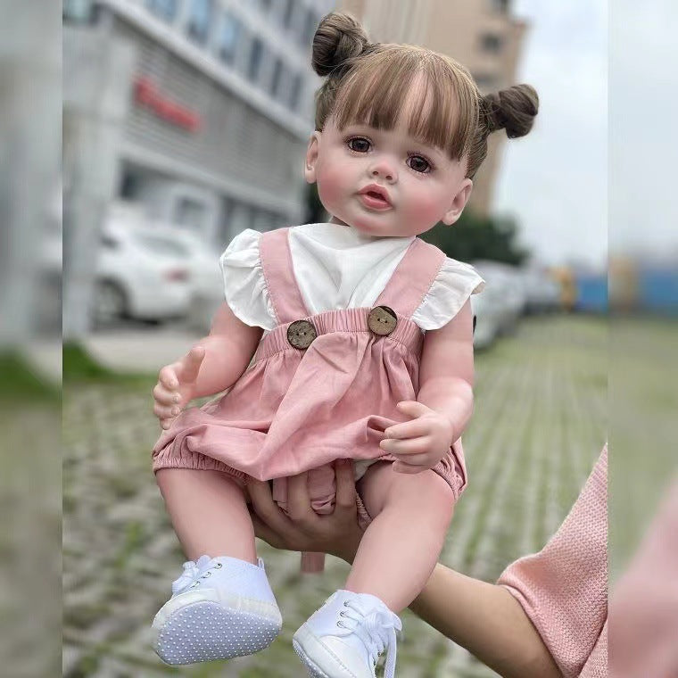 Muñeca Reborn de vinilo completo de 24 pulgadas, hecha a mano, realista, Betty, piel 3D, muñeca de arte coleccionable, juguetes para niños
