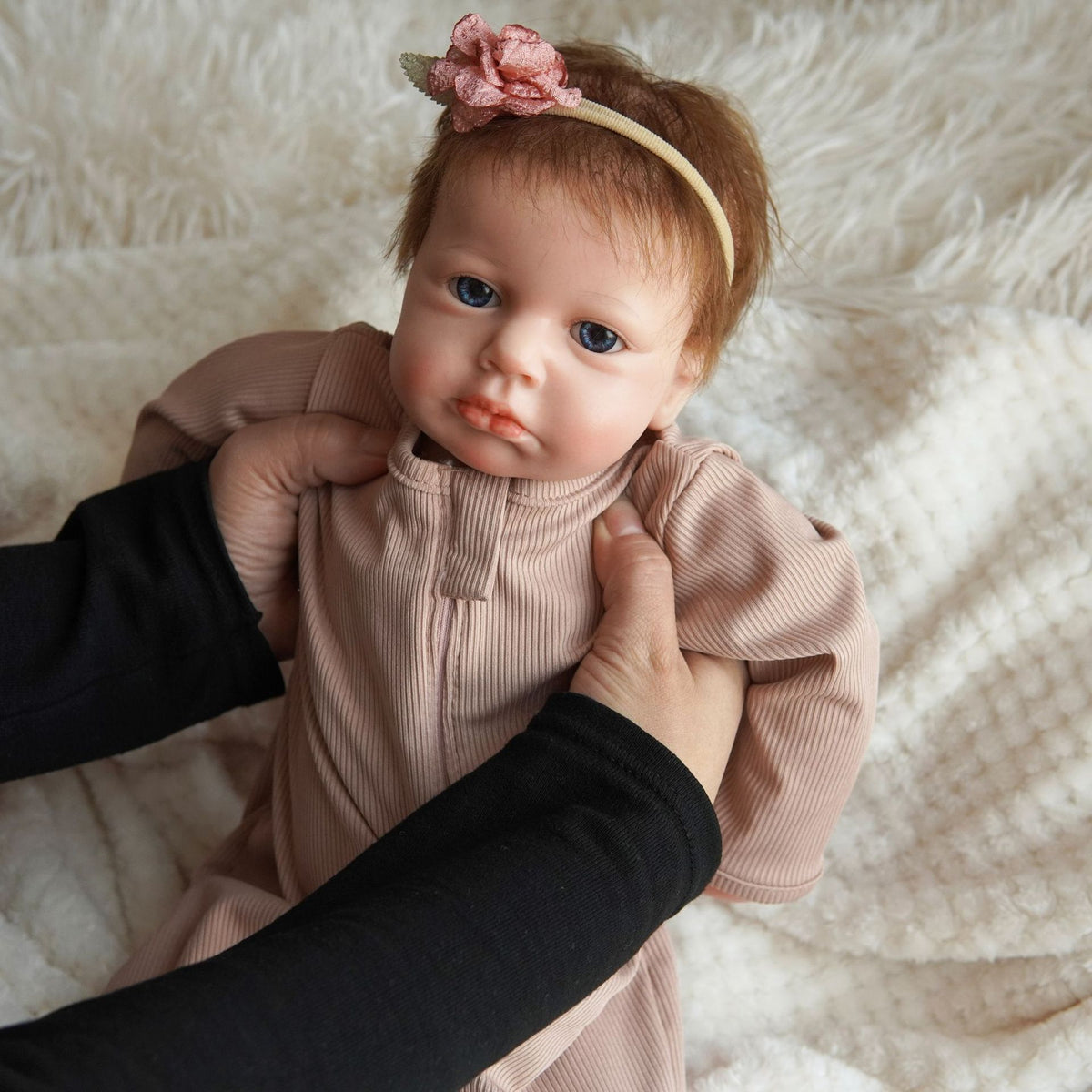 Muñeca Reborn de silicona sólida de 18 pulgadas con tacto de piel real, juguete de bebé hecho a mano, regalo de cumpleaños para niños