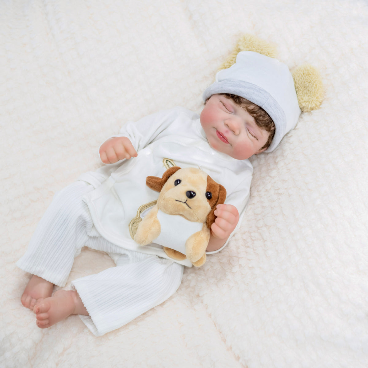 Muñeca Reborn detallada de 18 pulgadas con cuerpo completo de vinilo, juguete coleccionable, la elección perfecta para regalos de cumpleaños y compras de obsequios en temporada festiva