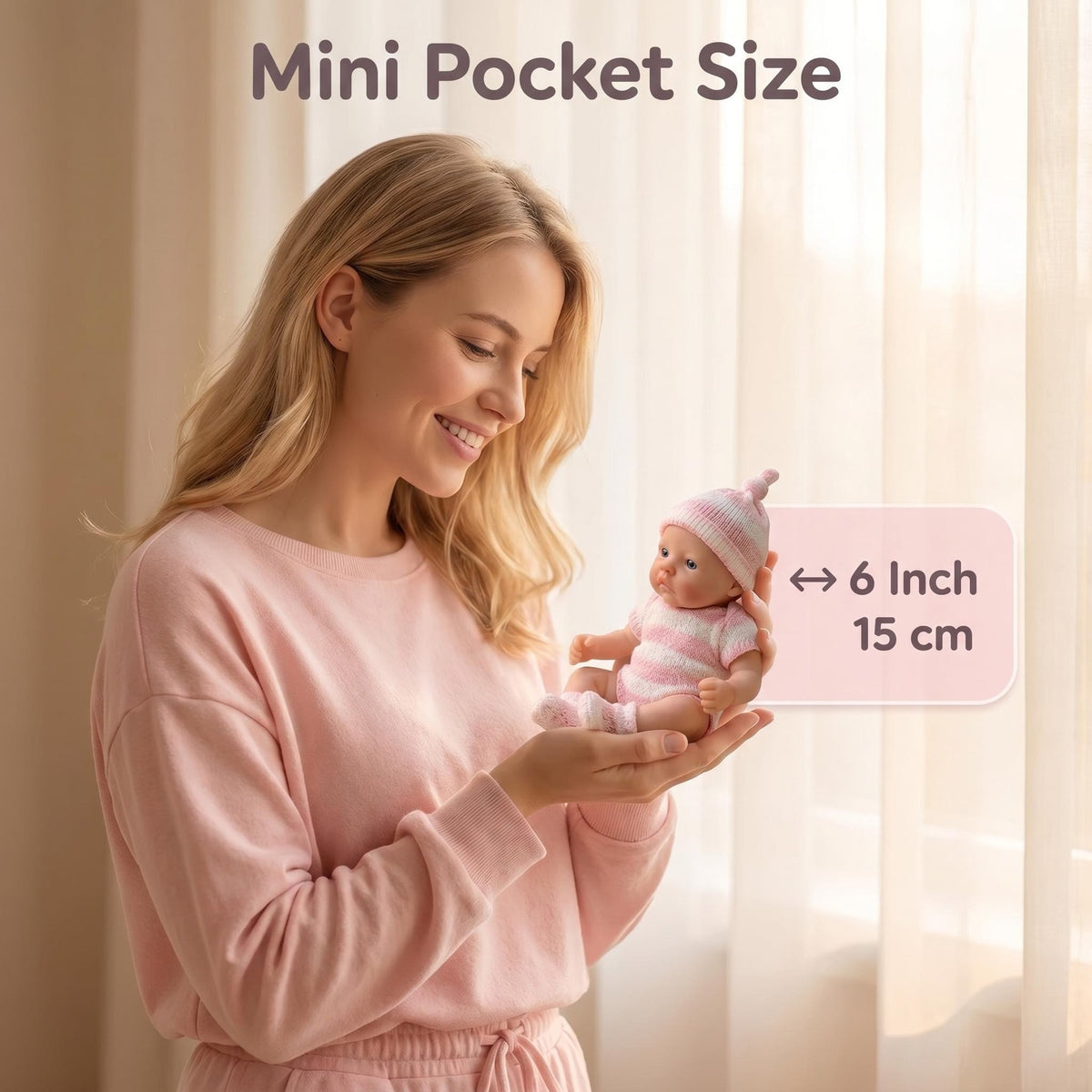 Muñeca Reborn de 6 pulgadas con cuerpo completo de silicona sólida, hecha a mano, con textura de venas en la piel hiperrealista, muñeca de arte coleccionable