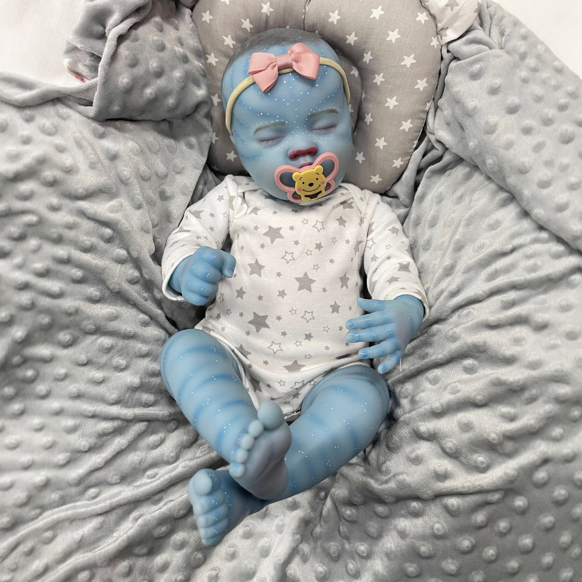 Muñeca alienígena renacida de fantasía con cuerpo de tela de 20 pulgadas, recuerdo perfecto para cumpleaños y celebraciones festivas