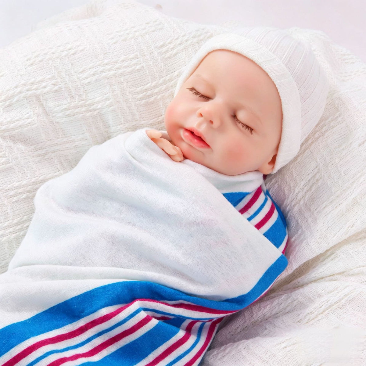 Muñeca bebé reborn simulada de 18 pulgadas, súper suave y realista con cuerpo completo de silicona sólida, regalo para entusiastas de las muñecas