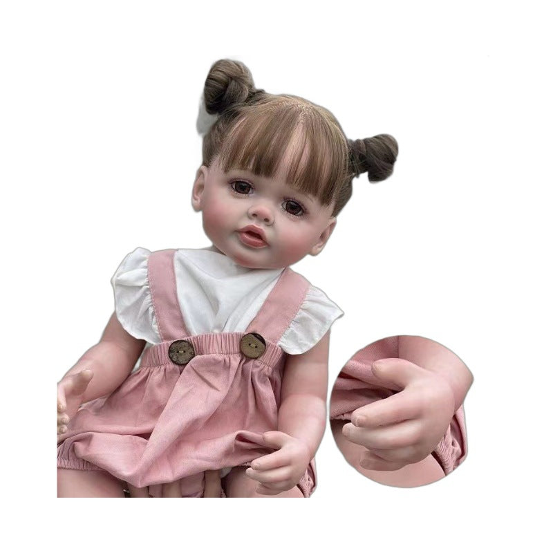 Muñeca Reborn de vinilo completo de 24 pulgadas, hecha a mano, realista, Betty, piel 3D, muñeca de arte coleccionable, juguetes para niños