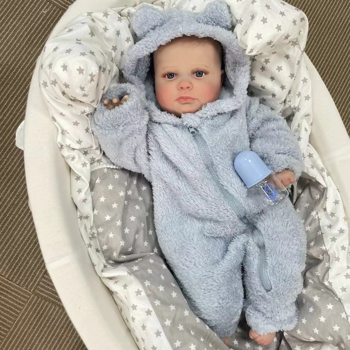 Muñeca Reborn de 24 pulgadas para recién nacidos, cuerpo de tela, dulce regalo hecho a mano para niñas