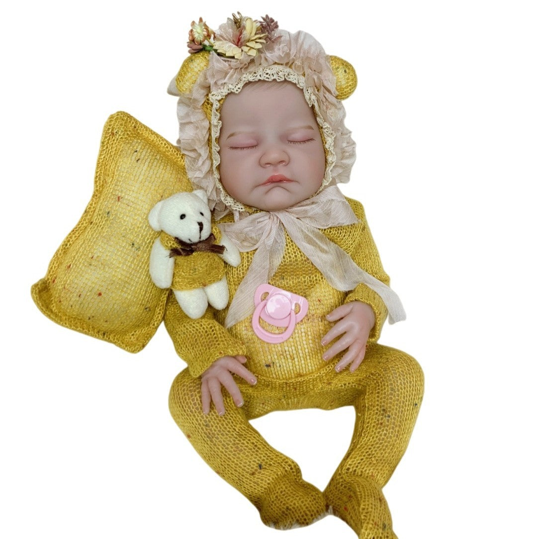 Muñeca Reborn de vinilo completo de 50 cm, bebé de simulación, pintura exquisita avanzada