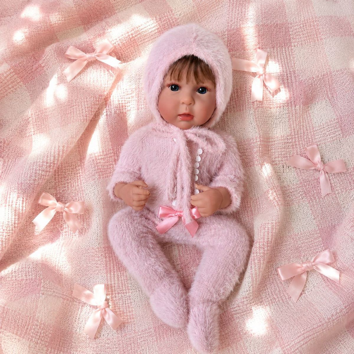 Muñeca bebé realista de vinilo de cuerpo completo de 20 pulgadas, aspecto dulce y delicado, gran recuerdo para niños y coleccionistas de muñecas adultos